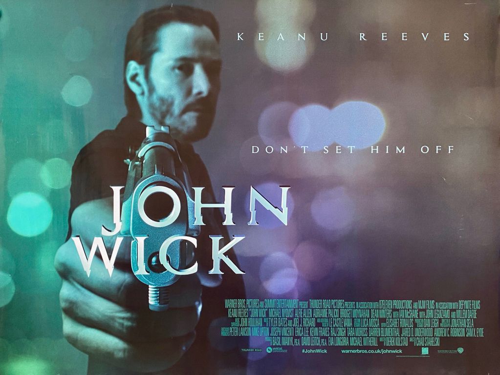 Affiche du tout premier film John Wick 1 en 2014