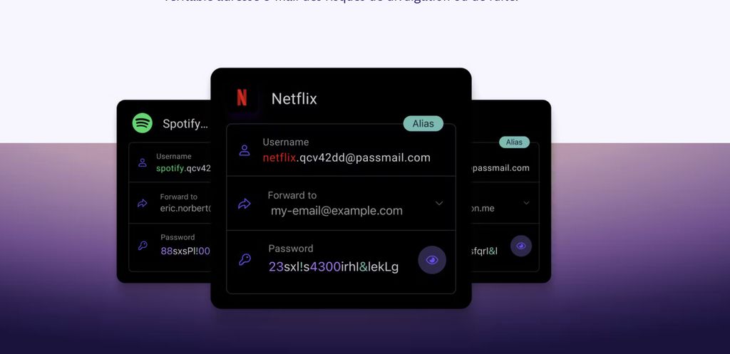 Les alias « hide-my-email » vous aident à protéger votre identité dans Proton Pass (capture d'écran)