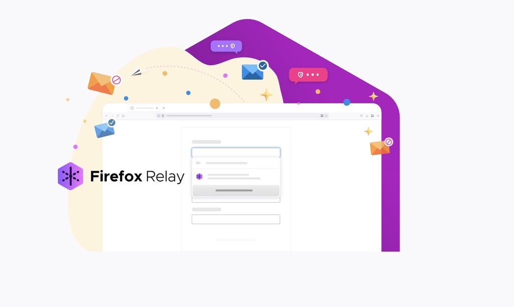 Capture d'écran de Firefox Relay qui vous aide à conserver votre identité privée pour que vous puissiez créer de nouveaux comptes de manière anonyme, bloquer les spams