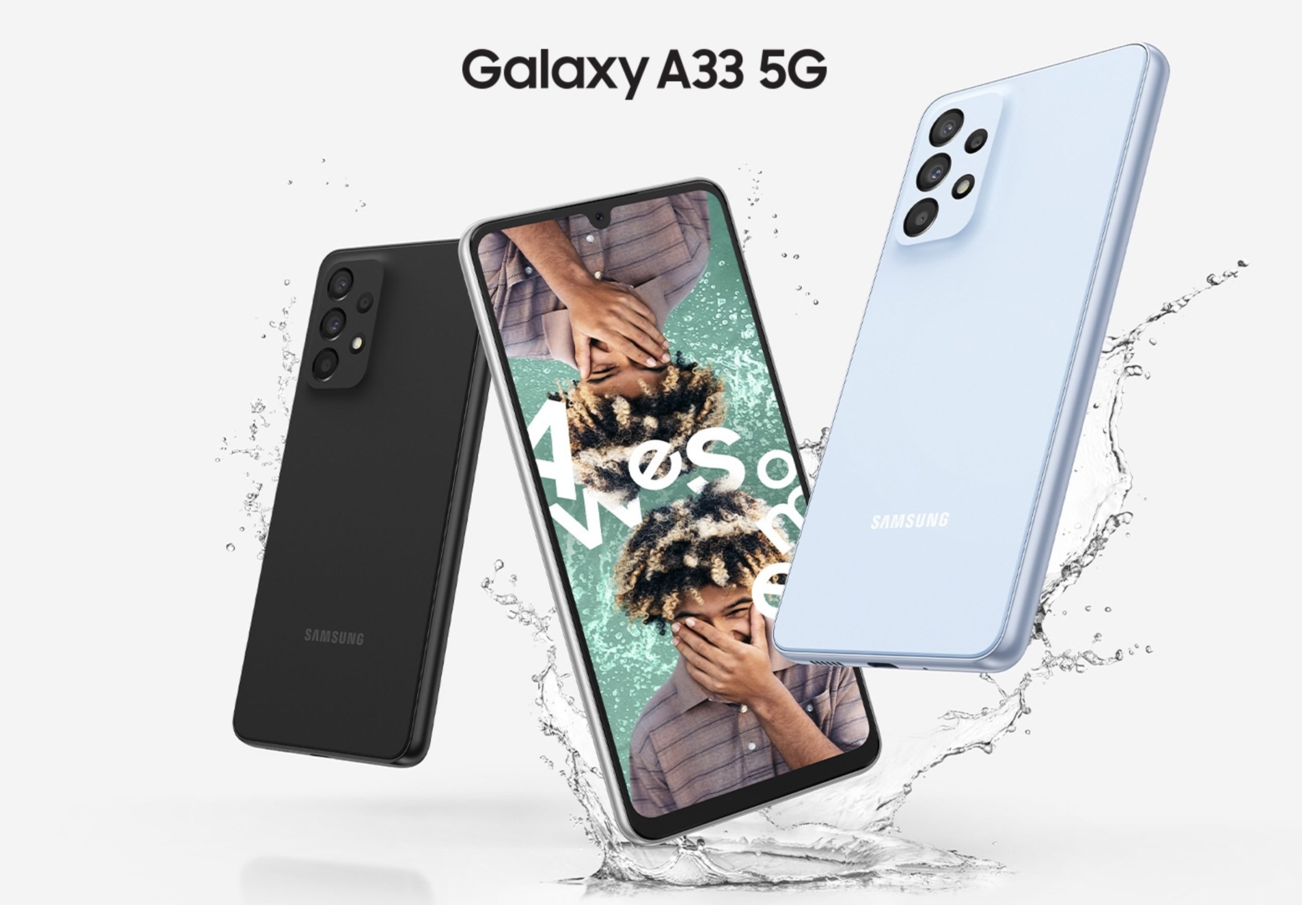 Vue du Samsung Galaxy A33 5G de VOOmobile (mai 2022)