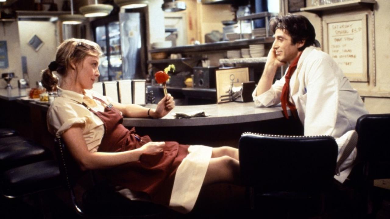 Michelle Pfeiffer et Al Pacino à table dans Frankie et Johnny